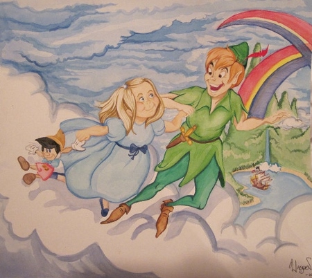 Oh! And he's also a very talented artist, as he was the one who dis this piece, discussed in my "Still Living In Neverland" entry.