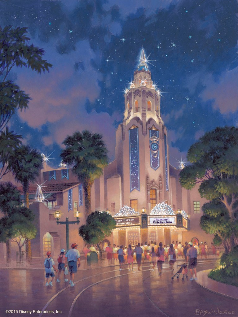 Carthay Circle Theatre 60th Anniversary Concept Art, Picture copyright The Walt Disney Company